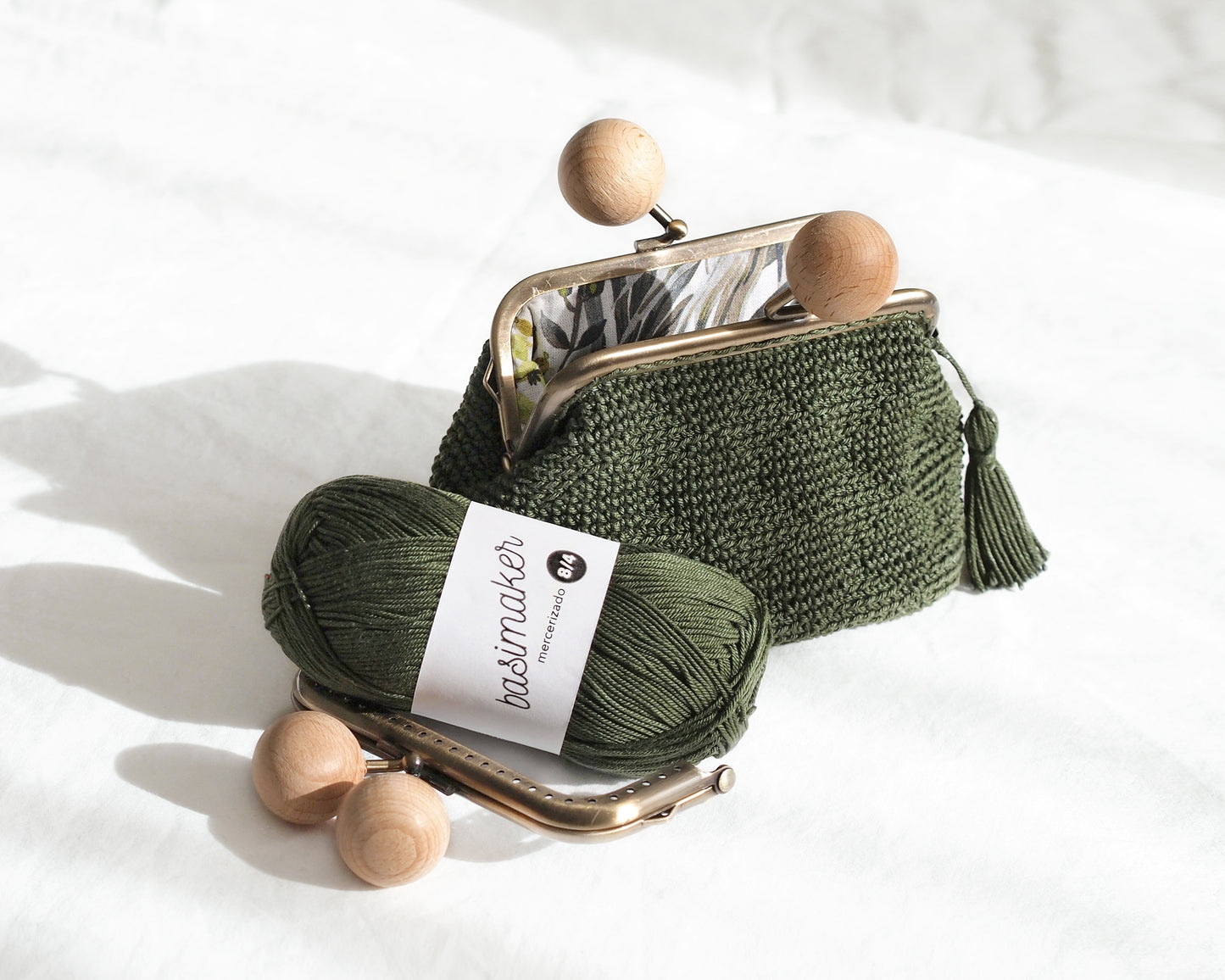 Patrón monedero ROMBITOS. Base rectangular, boquilla de 10.5cm. Con instrucciones de forrado.Forrado.