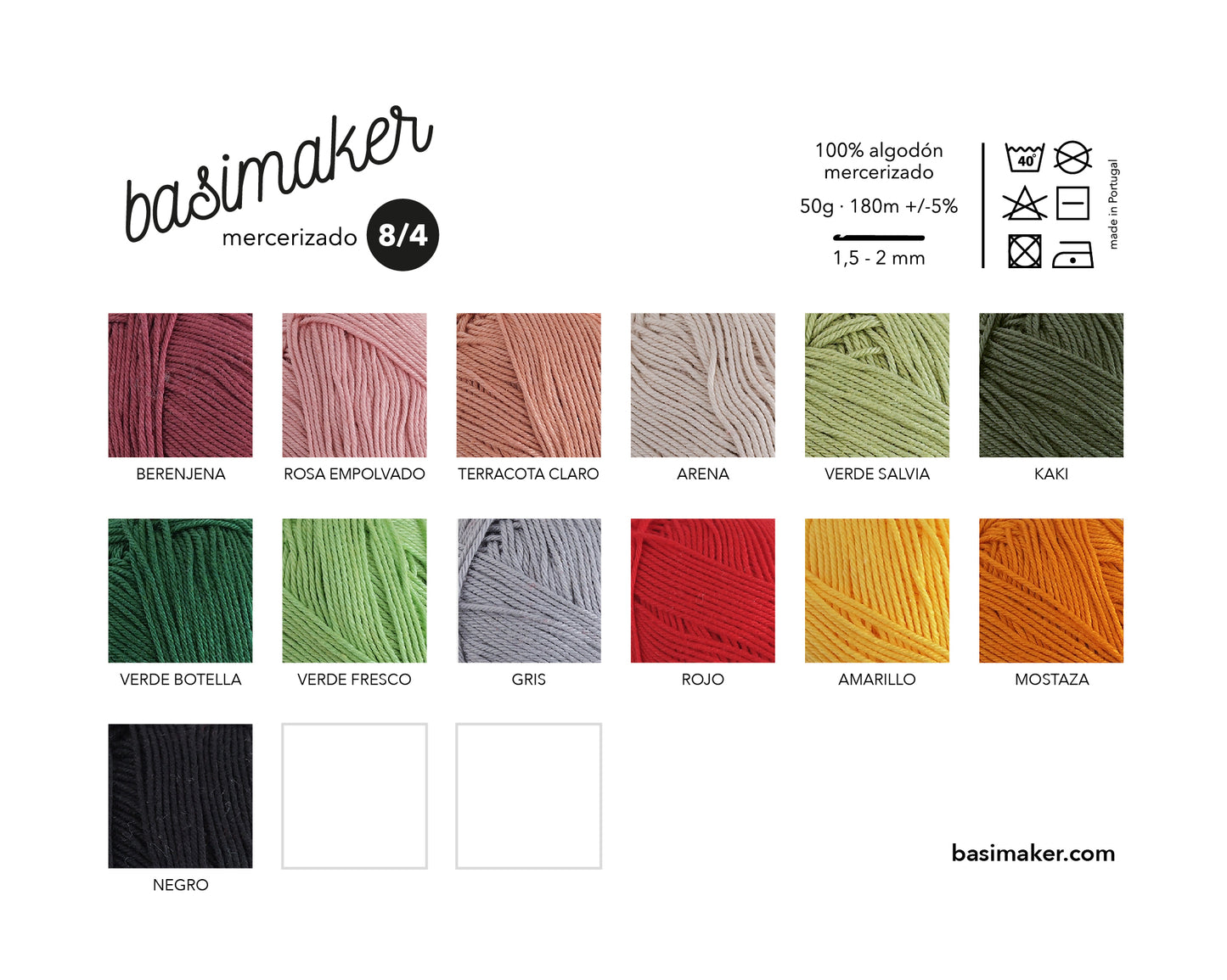 Mercerized cotton ball 8/4 Basimaker. Color KHAKI