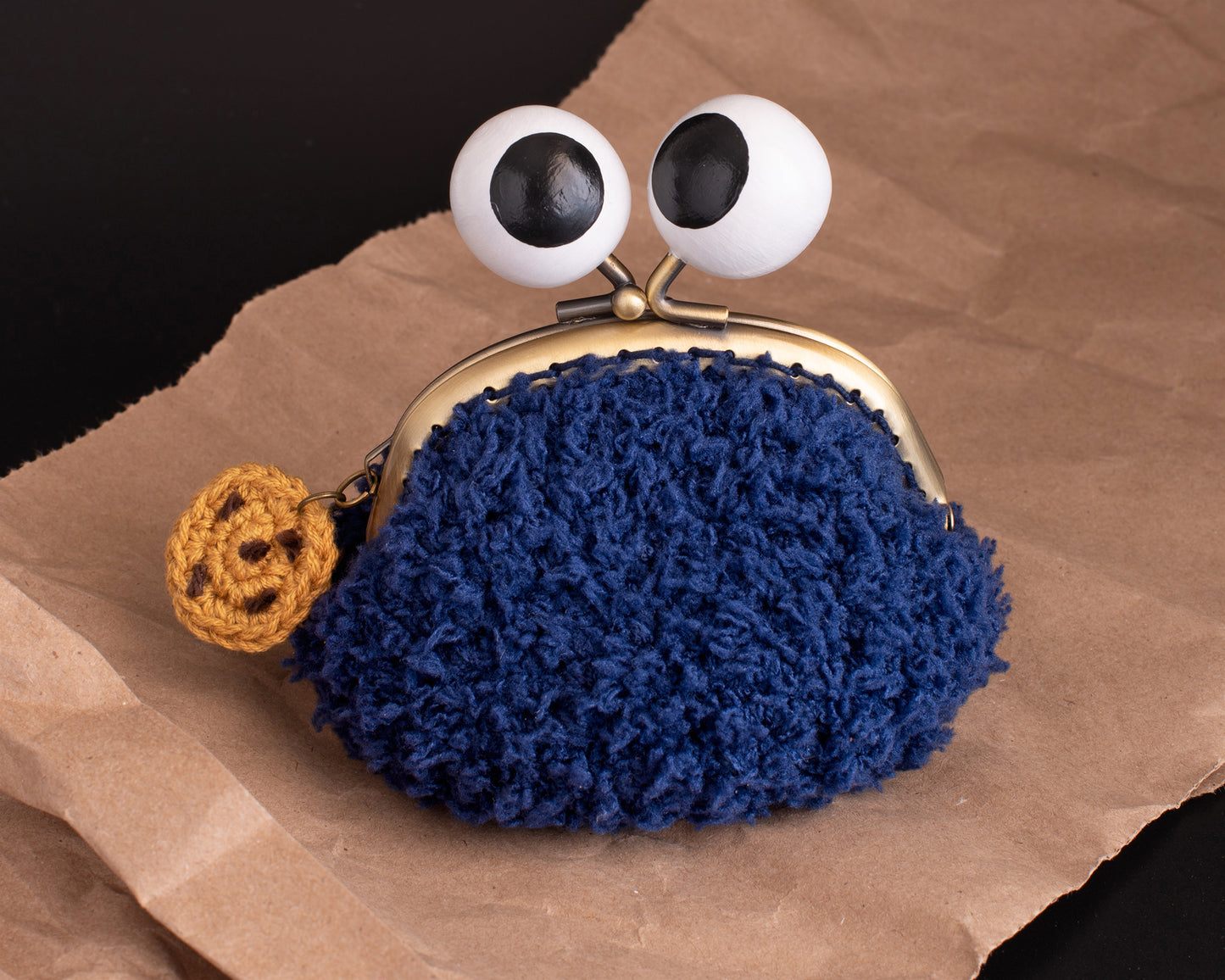 FURRY MONSTER purse crochet KIT