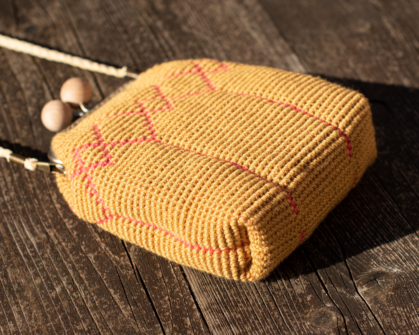Patrón BOLSO para MOVIL Tapestry Crochet. Base rectangular, para boquilla 10.5cm.