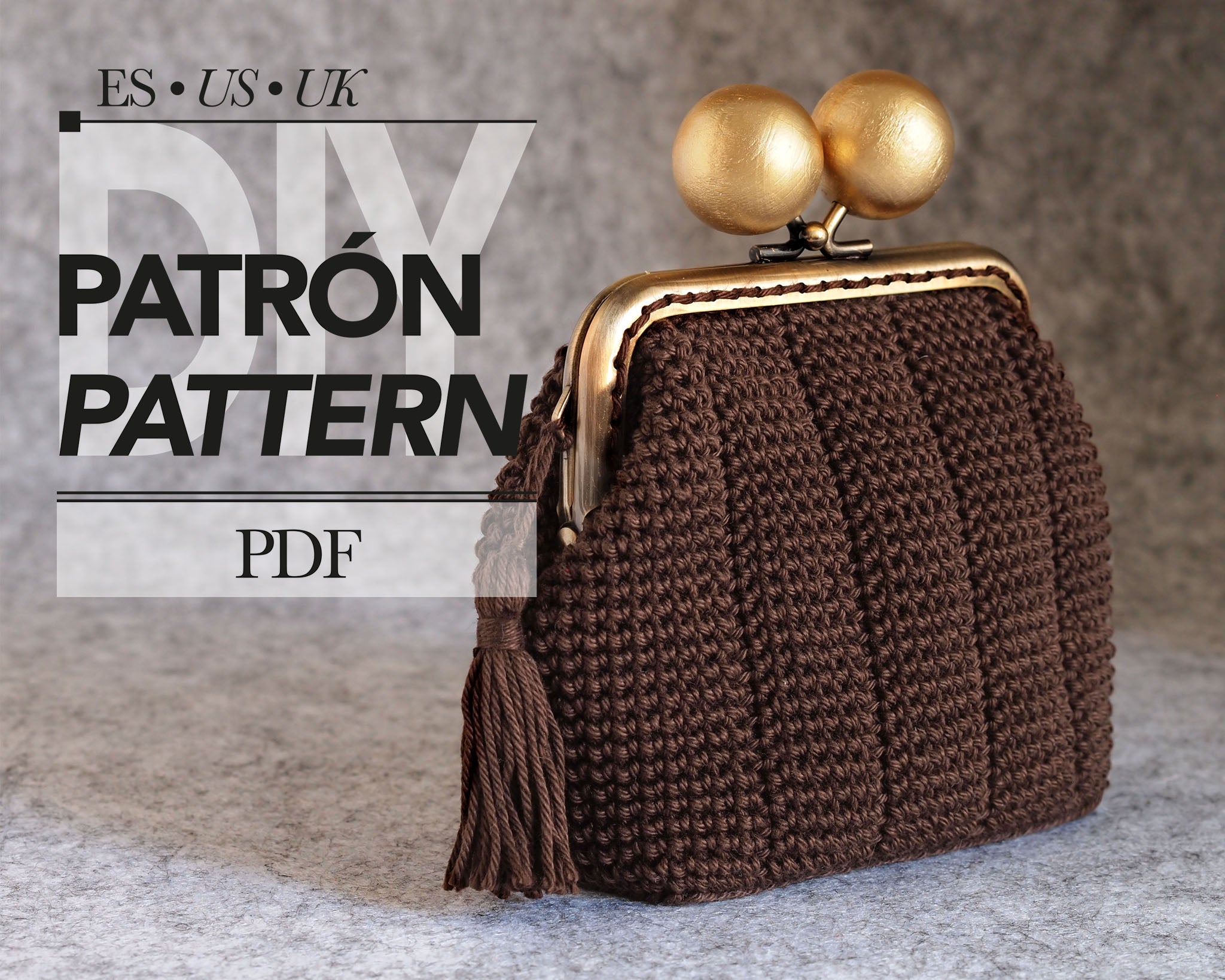 Patrón monedero TABLETA de CHOCOLATE. Base rectangular, para boquilla 10.5cm.