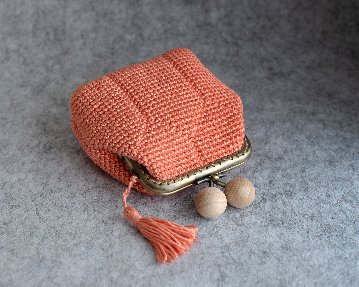 GEOMETRIC I design crochet purse pattern. Rectangular base, for 8.5cm frame