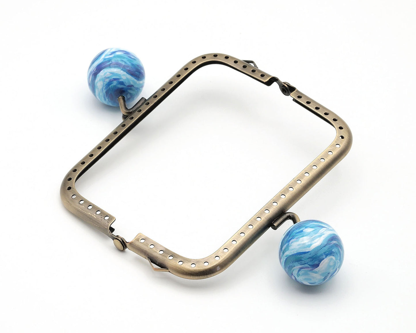 OCEAN purse frame. Hand painted special edition. 10.5cm